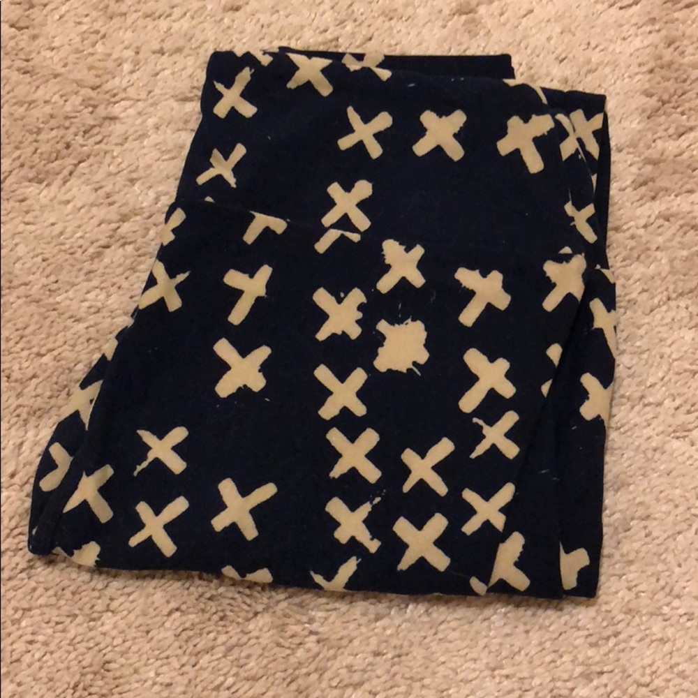 Navy tan X LulaRoe leggings